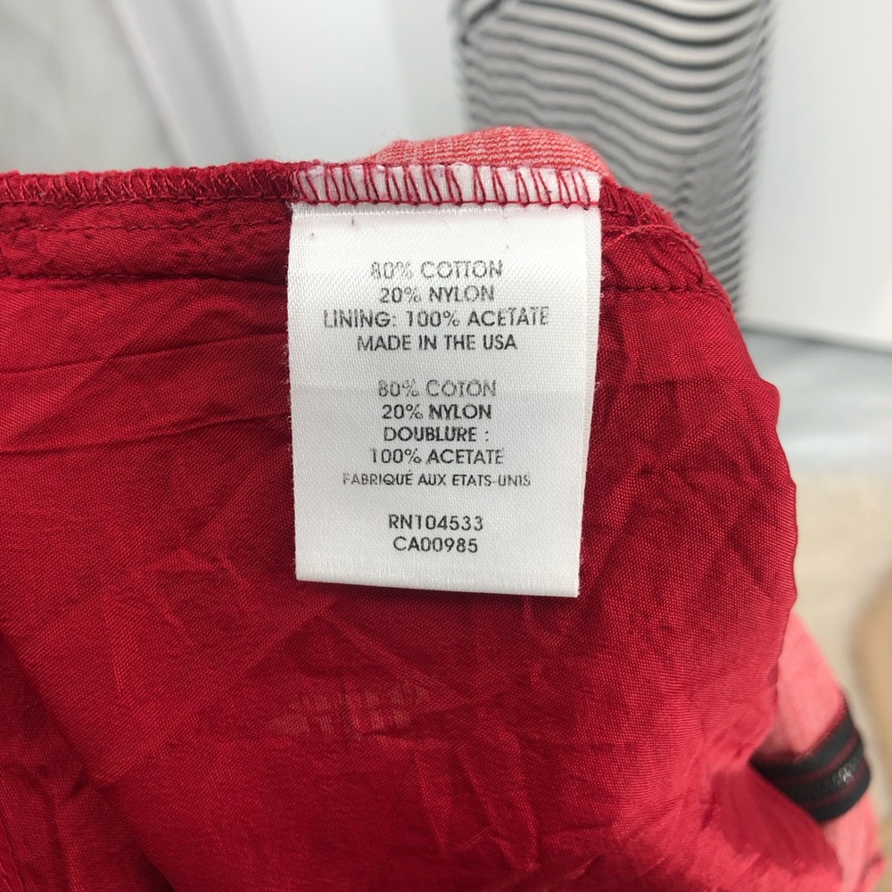 Nanette Lepore Grand Entry Blouse Red Medium - Picture 5 of 6
